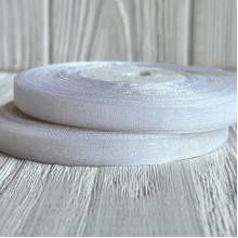 Органза 0,6 см, белый, рулон 45 м Органза 0,6 см, белый, рулон 45 м