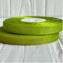 Органза 0,6 см, оливковый, рулон 45 м