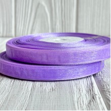 Органза 0,6 см, лиловый, рулон 45 м