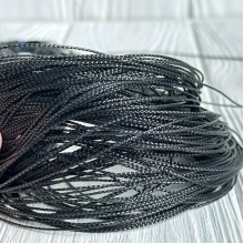 Шнур 0,5 мм, черный, моток 80 м