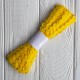 Тесьма зиг-заг, 5 мм, желтый, моток 13 м