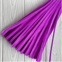 Синельний дріт простий, 6 мм х 30 см, бузковий, 100 шт. Синельний дріт простий, 6 мм х 30 см, бузковий, 100 шт.