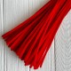 Синельная проволока простая, 6 мм х 30 см, красный, 100 шт.