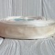 Органза с атласным кантом, 2,5 см, молочный, рулон 45 м