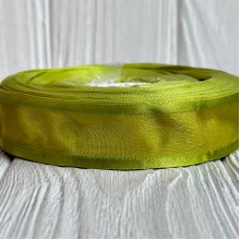 Органза с атласным кантом, 2,5 см, оливковый, рулон 45 м Органза с атласным кантом, 2,5 см, оливковый, рулон 45 м