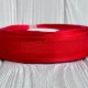 Органза с атласным кантом, 2,5 см, красный, рулон 45 м