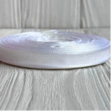 Органза с атласным кантом, 1,2 см, белая, рулон 45 м Органза с атласным кантом, 1,2 см, белая, рулон 45 м