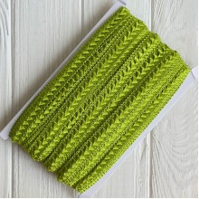 Тесьма самоса, 1,8 см, оливковый, моток 18 м