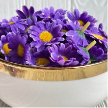 Бутон ромашки, 4 см, фиолетовый, упаковка 200 шт.