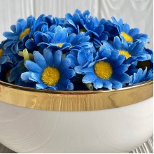 Бутон ромашки, 4 см, синий, упаковка 200 шт.