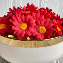 Бутон ромашки, 4 см, красный, упаковка 200 шт.