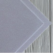 Фоамиран с глиттером, 2 мм, белый перламутр, 20х30 см, упаковка 10 шт.