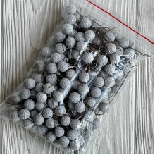 Шарик на проволоке (пупырышка), 1,5 см, серебро, упаковка 200 шт.