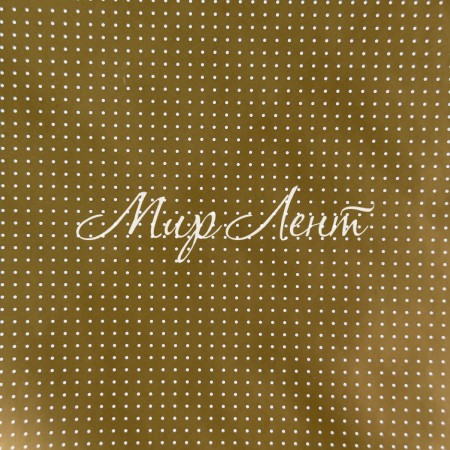 Подарунковий новорічний папір, 70х100 см, золота в горошок, упаковка 2 шт.