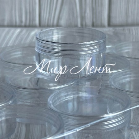 Контейнер круглый (H01785), Ø5х2.5 см, прозрачный, упаковка 12 шт.
