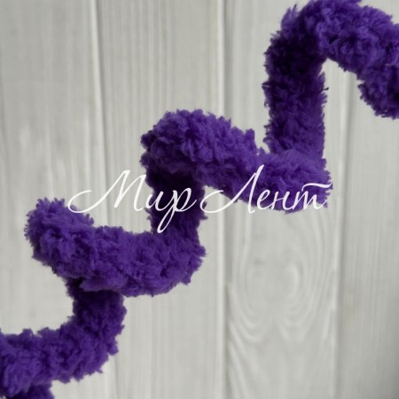 Плюшевая проволока (C10001), 20ммх100 см, темно-фиолетовая, упаковка 5 шт.