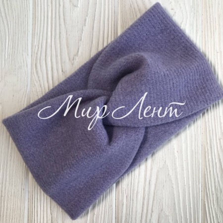 Повязка ангора рубчик, 11х21 см, фіолетова, шт.