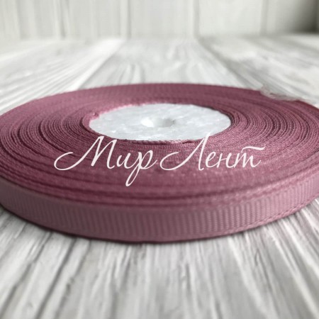 Репс 0,6 см, запорошена троянда, рулон 23 м