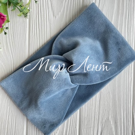 Пов'язка спорт велюр, 12 см, бірюзовий, шт.