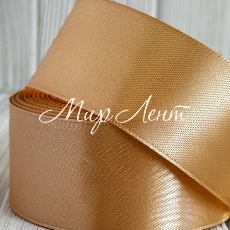 Атлас 5 см, бежевий, рулон 33 м