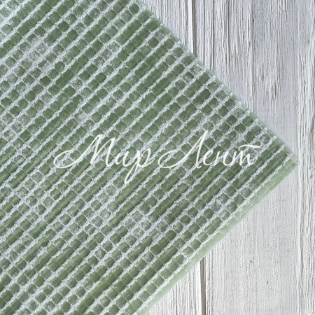 Упаковка текстурированная клетка, 57х57 см, оливковая, упаковка 15 шт.