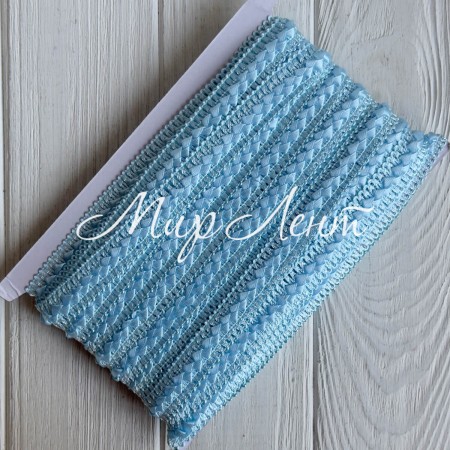 Тесьма самоса, 1,8 см, голубая, моток 18 м