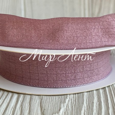 Лента жатка (D30329), 2,5 см, пудровая, рулон 9 м