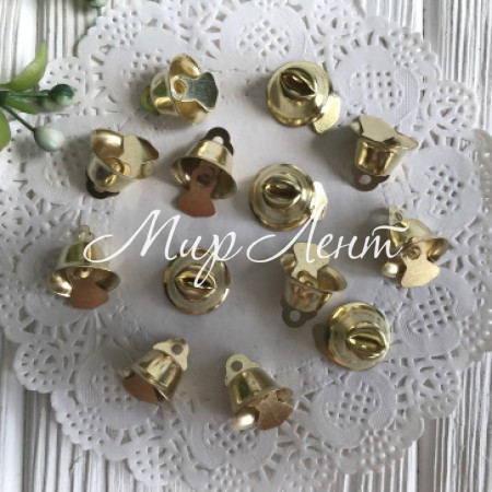 Дзвіночок металевий, 12 мм, золото, упаковка 2000 шт.