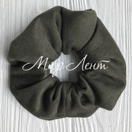 Скранч замша, 12 см, хакі, шт.