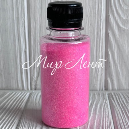 Присыпка глиттер (баночка), 1/96, ярко-розовый перламутр, упаковка 100 г