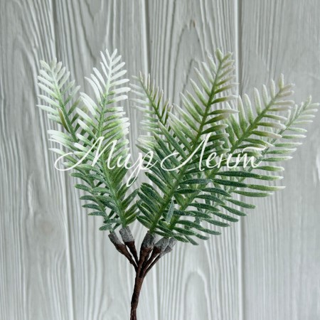 Добавка ели (С30612), 4,5х13 см, зеленая, упаковка 10 шт.