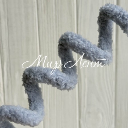 Плюшевая проволока (C10001), 20ммх100 см, светло-серая, упаковка 5 шт.