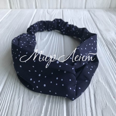 Повязка-переплет в маленькую точку, 25 см, сапфировый, шт.