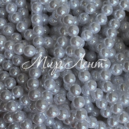 Жемчуг на нитці Vip, 10 мм, білий, упаковка 500 г