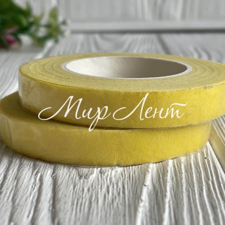 Тейп-лента, 12 мм, желтая, рулон 27,5 м