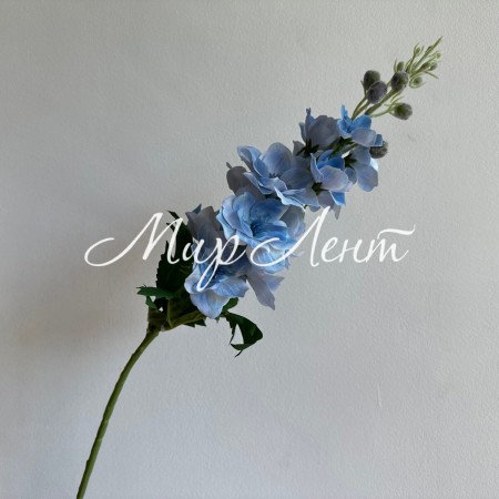 Ветка дельфиниума, 70 см, голубая, шт.