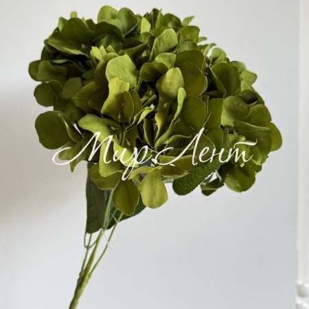 Букет гортензии (С30469), 48 см, оливковый, шт.
