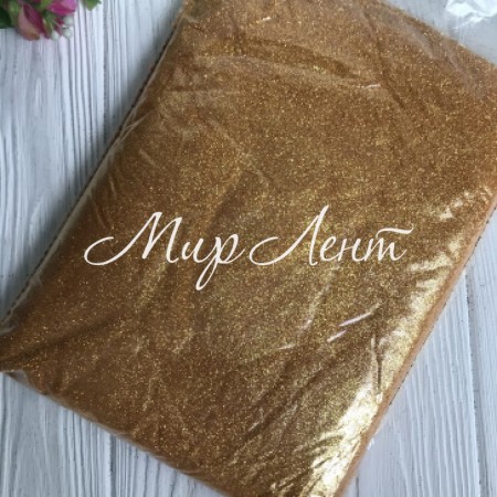 Присипка глиттер, яскраве золото, упаковка 1 кг