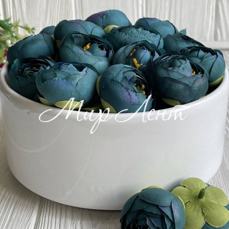 Бутон ранункулюса, 4 см, изумрудный, упаковка 25 шт.