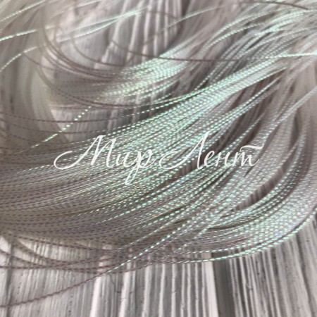 Шнур 0,5 мм, белый перламутр, моток 80 м