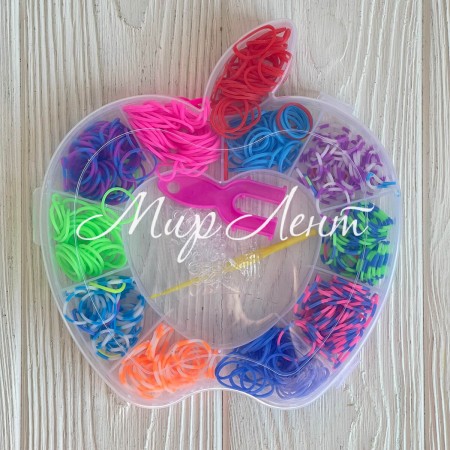 Набор резинок для плетения (Яблоко), 11 цветов, набор