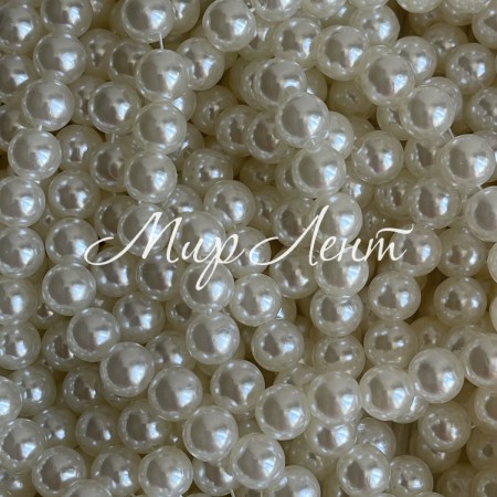 Жемчуг на нити Vip, 8 мм, молочный, упаковка 500 г