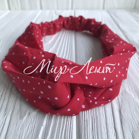 Повязка-переплет в маленькую точку, 25 см, красный, шт.
