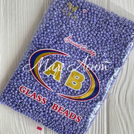 Бисер, размер 6/0, лавандовый (696), упаковка 400 г