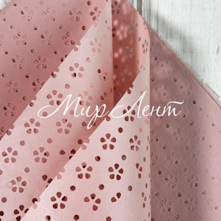 Пленка с перфорацией цветочек, 58х58 см, пудровая, упаковка 10 шт.