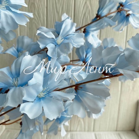 Ветка гардении, 112 см, голубая, шт.
