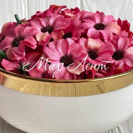 Маргаритка, 4 см, малиново-розовая, упаковка 200 шт.