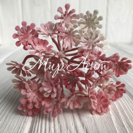 Веточка вакса, 13 см, коралловый, упаковка 10 шт.