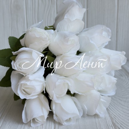 Букет роз (С30479), 40 см, белый, шт.