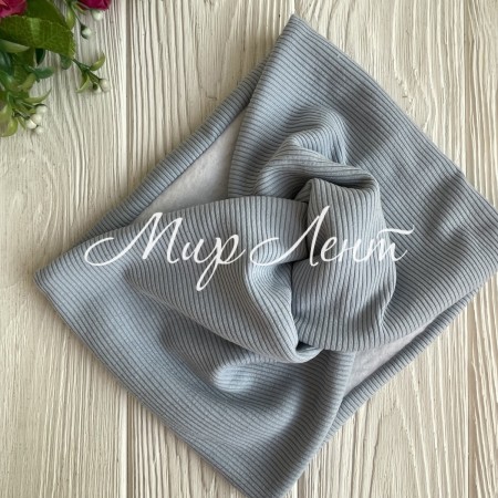 Повязка рубчик флис широкая, 19х15 см, голубая, шт.